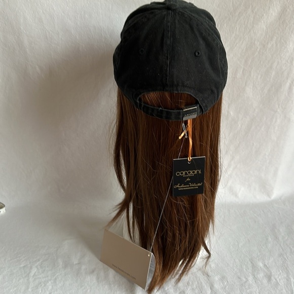 Cardani medium auburn long hair baseball hat - Picture 3 of 6